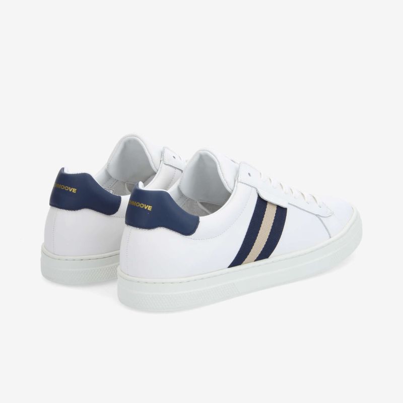 SPARK GANG M - NAPPA/NAPPA/STR - WHITE/NAVY/BLUE/BEIGE